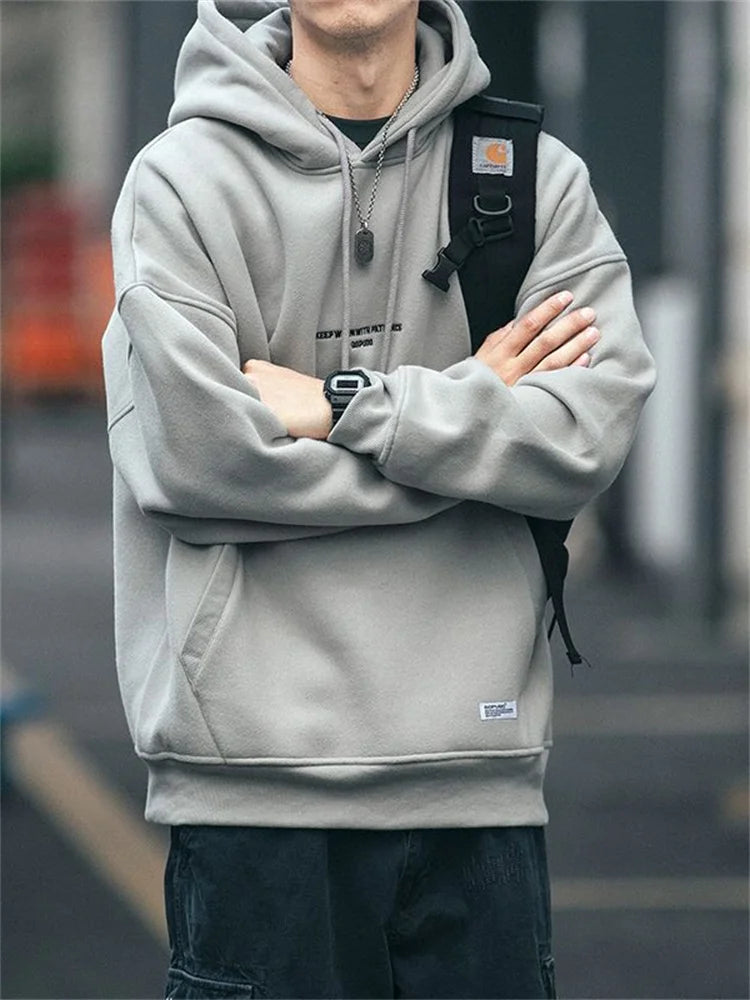 Slouchy hooded sweaters for men in winter American knitwear sweater port vibe small crowd high street lovers sweater trend top