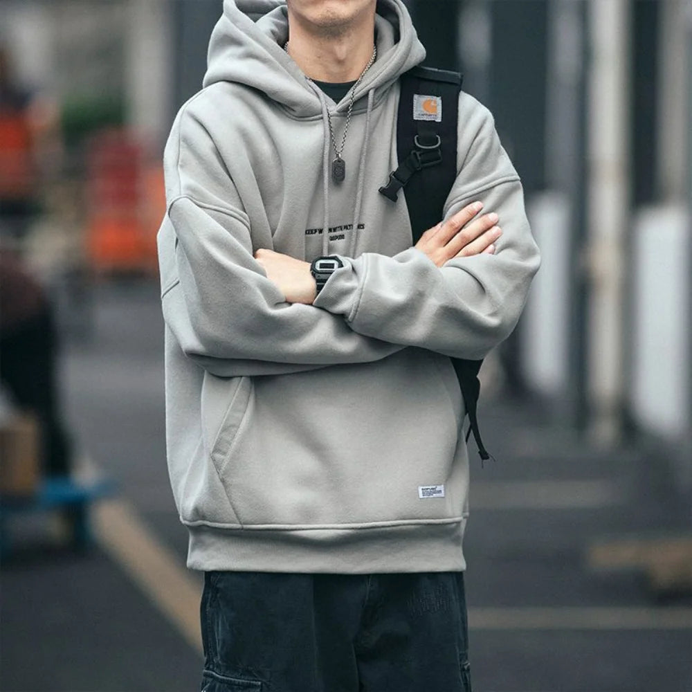 Slouchy hooded sweaters for men in winter American knitwear sweater port vibe small crowd high street lovers sweater trend top